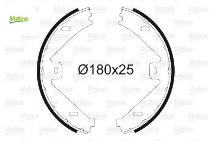 Fren balatası arka park frenı mercedes c204 c218 c218 x218 w212 s212 x204 Valeo A0054203620 resmi