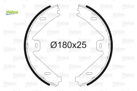 Fren balatası arka park frenı mercedes c204 c218 c218 x218 w212 s212 x204 Valeo A0054203620 resmi