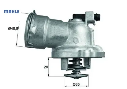Termostat 87 c mercedes om642 w204 s204 c219 w211 w221 Mahle A6422002115 resmi