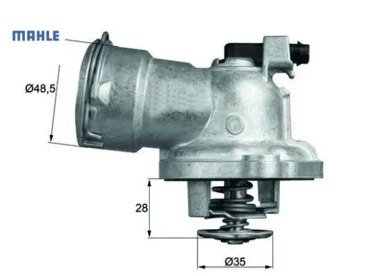 Termostat 87 c mercedes om642 w204 s204 c219 w211 w221 Mahle A6422002115 resmi