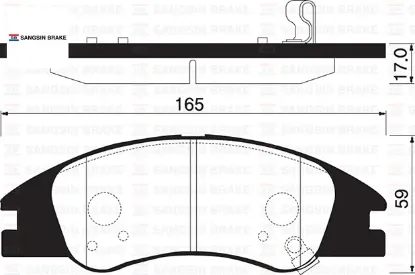Ön fren balata kıa cerato 2.0l d4ea dizel 04-06 / 1.6l g4ee benzinli 05-> 581012FA10/ 581012FA20 resmi