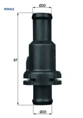 Termostat komple 75c golf 5-6-jetta-passat-scorocco-tıguan-a3-leon 04-11 1.4tsı-2.0tdı bmy-blg-cff Mahle 1K0121113A resmi