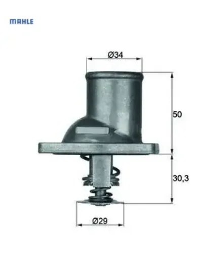Termostat 92 vectra a omega a kadett e calıbra a frontera b ascona c Mahle 95517662/ 90232012/ 1338867/ 1338043 resmi