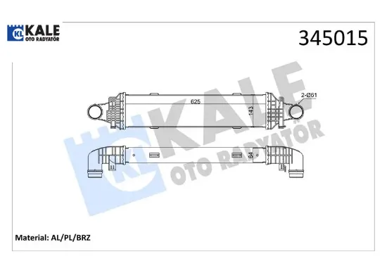 Turbosarj radyatoru mercedes w204 s204 c204 c218 w212 c207 x204 Kale radyatör A2045000200 resmi