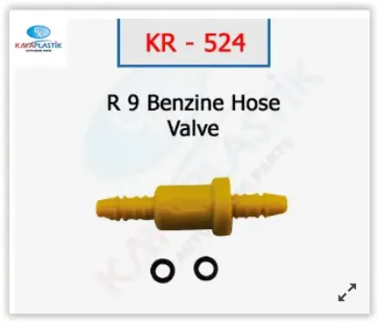 Benzin geri dönüş sibobu r9-r21 Kaya plastık 7700854826/ 7700735837 resmi