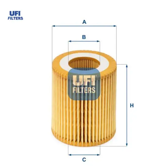 Yağ filtresi astra h-vectra c-sıgnum-zafıra b 1.9 cdtı-croma-grande punto 1.9 mtj Ufı 5650354/ 55189320/ 71737926 resmi