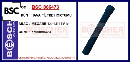 Hava filtre hortumu megane 1.4-1.6 16v ie 7700866473 resmi