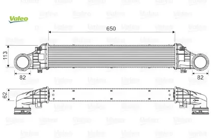 Turbosarj radyatoru mercedes e-class w211 s211 Valeo A2115001102 resmi