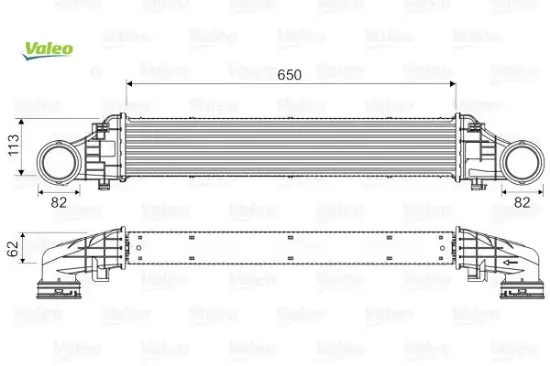 Turbosarj radyatoru mercedes e-class w211 s211 Valeo A2115001102 resmi