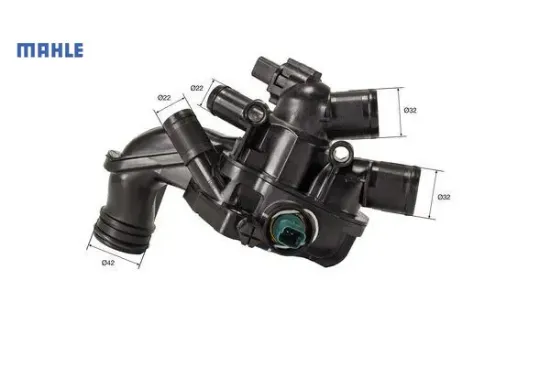 Termostat 107c komple p308-p207-c3 pıcasso 1.4 16v ep3 -p207-p308-partner tepe-berlıngo ııı-p3008 -c Mahle 1336.Z8/ 9810916880/ V754184680 resmi