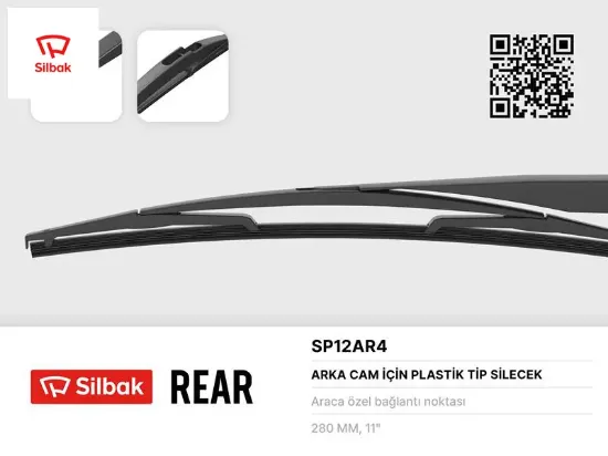 Silecek süpürgesi arka plastik tip 300mm cıtroen c2 09/03> . c3 b618 07/16> . c3 pıcasso 02/09> . c4 Sılbak resmi