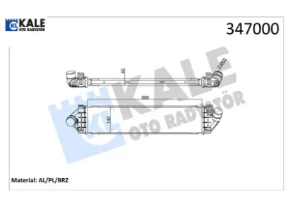 Turbo radyatörü ford kuga-mondeo-smax volvo s60-s80-v60-v70 07> 2.0 tdci volvo s80 ıı s60 v70 ııı 1. Kale radyatör 6G919L440AF/ 8V619L440AC/ 30671324 resmi