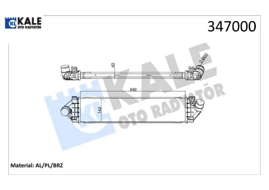 Turbo radyatörü ford kuga-mondeo-smax volvo s60-s80-v60-v70 07> 2.0 tdci volvo s80 ıı s60 v70 ııı 1. Kale radyatör 6G919L440AF/ 8V619L440AC/ 30671324 resmi