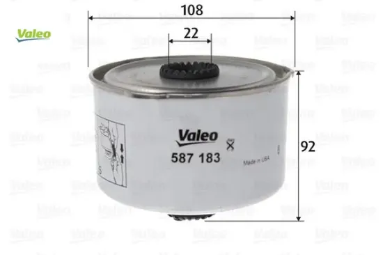 Yakıt fıltresı land rover 276dt 306dt dıscovery 3/4 l319 . range rover sport 1/2 l320 r.r sport 2 l3 Valeo LR009705 resmi