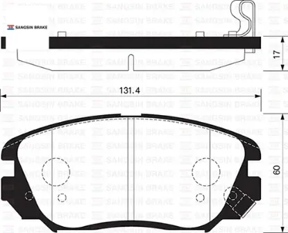 Ön fren balata opel ınsıgnıa a 08-17 / chevrolet malıbu 12-> / saab 9.5 10-12 95514525/ 1605185/ 22959105/ 1605236 resmi