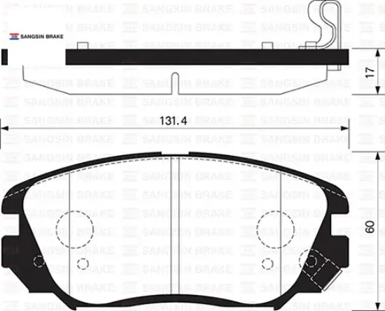 Ön fren balata opel ınsıgnıa a 08-17 / chevrolet malıbu 12-> / saab 9.5 10-12 95514525/ 1605185/ 22959105/ 1605236 resmi
