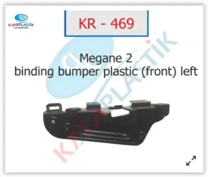 Tampon bağlantı ayağı arka sol mgn 2 Kaya plastık 8200176036 resmi