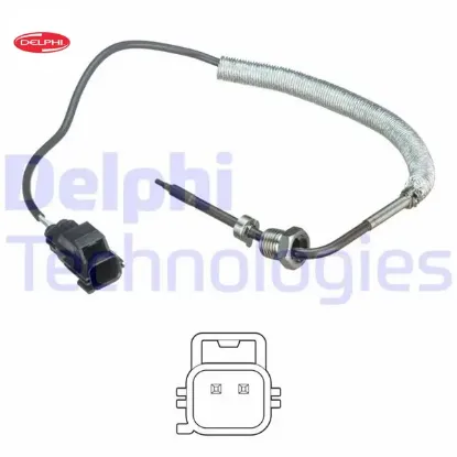 Egzoz sıcaklık sensörü volvo c70 06>14 s40 06>14 s80 06<14 v50 06> v70-xc60-xc70 d3-d4-d5 2.4d Delphı 30713642/ 31293032/ 31370465/ 31431047 resmi