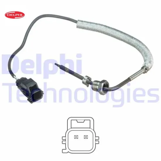 Egzoz sıcaklık sensörü volvo c70 06>14 s40 06>14 s80 06<14 v50 06> v70-xc60-xc70 d3-d4-d5 2.4d Delphı 30713642/ 31293032/ 31370465/ 31431047 resmi
