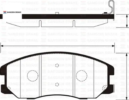 Ön fren balata chevrolet captıva 2.0l 2.4l 06-> 22850989/ 4808861/ 96626070/ 20789468 resmi