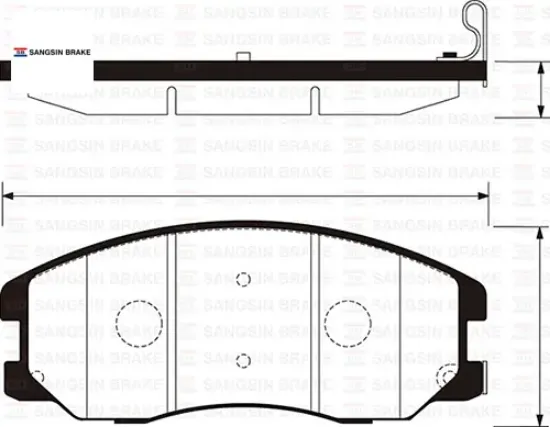 Ön fren balata chevrolet captıva 2.0l 2.4l 06-> 22850989/ 4808861/ 96626070/ 20789468 resmi