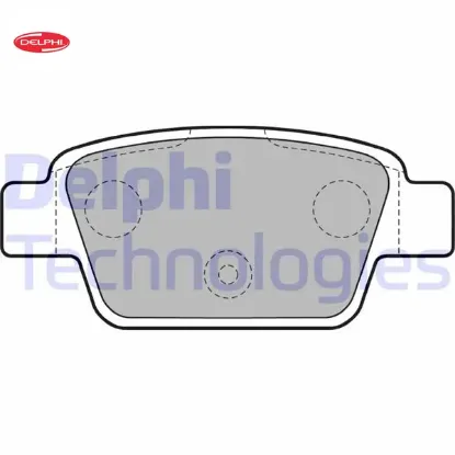 Arka fren balatası fıat stılo 02> lınea 07> bravo ıı 07>14 alfa romeo mito 08> multıpla 99> Delphı 77364590/ 77363518/ 77362768/ 9949280 resmi
