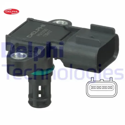 Emme boru basınç sensör ford focus 1.4/1.6 zetec-s 02- Delphı 1113276/ 1879414/ 1S4A9F479BA resmi