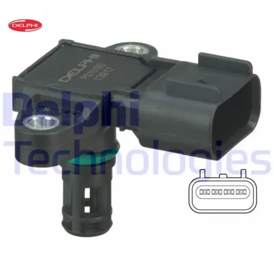 Emme boru basınç sensör ford focus 1.4/1.6 zetec-s 02- Delphı 1113276/ 1879414/ 1S4A9F479BA resmi