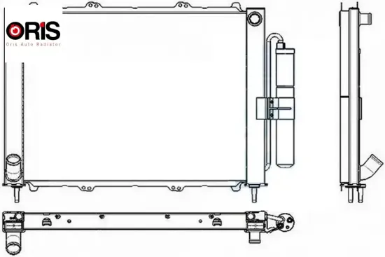 Radyatör kondenser kng 1.9 dci 03 > mek ac 510×382x18 16 Orıs 8200732379/ 8200267994 resmi