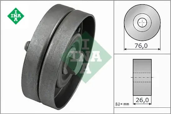 Alternatör gergi rulmanı polo-golf4-bora 1.4-1.6 16v ahw-bcb Ina 32145276 resmi