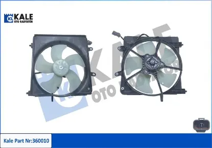 Fan grubu honda jazz ıı 1.2i/1.3i dsı 02-08 - 12v Kale radyatör 19015PWJZ01/ 19020PMET01/ 19030TWAJ51 resmi
