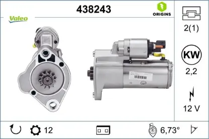 Marş motoru vw crafter-amarok-mercedes sprinter 10> 12v-12 diş Valeo 2H0911023F/ 2H0911023A/ 2H0911023A resmi