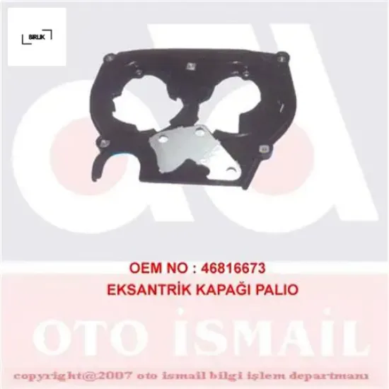 Eksantrik kapağı alt palıo - albea 1.6 16v 210047 Bırlık 46816673 resmi
