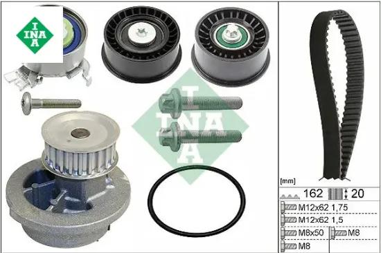 Devirdaimli eksantrik gergi kiti 162×200 astra g-corsa c-vectra c-merıva a-zafıra a 1.4-1.6-1.8 16v Ina 95518060/ 1629094/ 1606306 resmi