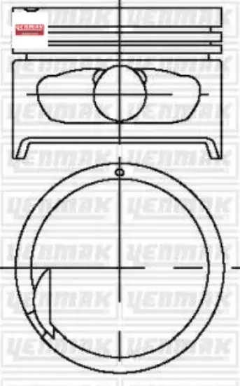 Piston segman std hyundaı accent 1.5l 4g15 g4ek 95-00 çap 75.50 mm / ölçü 1.5 x 1.5 x 3.0 adet fiyat Yenmak resmi