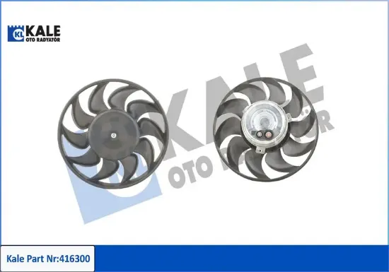 Fan motoru pervaneli volkswagen transporter ıv 360w-280mm Kale radyatör 701959455J/ 701959455F resmi