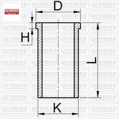 Motor gömleği doblo 1.9 82.00 çap std Yenmak 40203400G resmi
