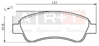 Ön fren balatası corsa f 19> crossland 17> c2 03> c3 09> aırcross 17> c4 04> c-elysee 12> xsara 96> 1647863780/ 4253.38/ 4252.59/ 4254.23 resmi