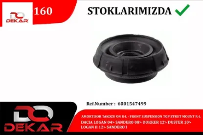 Amortısor takozu on sag-sol dacıa logan 04> sandero 08> dokker 12> duster 10> logan ıı 12> sandero ı Dekar 6001547499/ 8200275528 resmi
