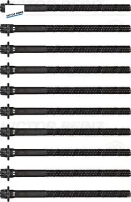 Silindir kapak civata saplama takımı 10 adet p306 97>02 p406 95>00 xsara 97>00 1.8 16v xu7jp4 0204.80 resmi