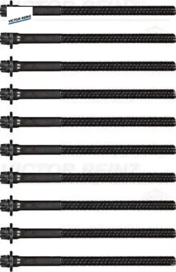 Silindir kapak civata saplama takımı 10 adet p306 97>02 p406 95>00 xsara 97>00 1.8 16v xu7jp4 0204.80 resmi