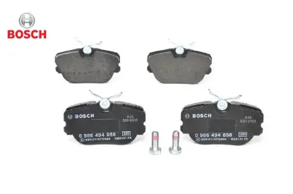 Fren balatası on mercedes w201 83>93 Bosch A0004209120 resmi