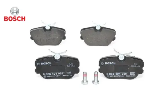 Fren balatası on mercedes w201 83>93 Bosch A0004209120 resmi