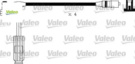 Atesleme kablosu setı mercedes m111 c-class w202 s202 Valeo 300891450 resmi