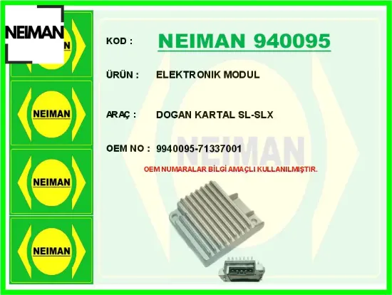 Elektronık modul dogan kartal sl-slx 9940095/ 71337001 resmi