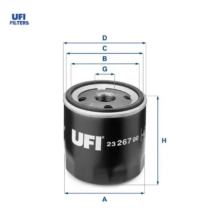 Yağ filtresi ford focus/mondeo/fıesta/mazda/escort-1.25-1.4-1.6 benzin s max 07>14 1.6 zetec volvo c Ufı EM5G6714AA/ 1883037/ 7S7G6714BA resmi