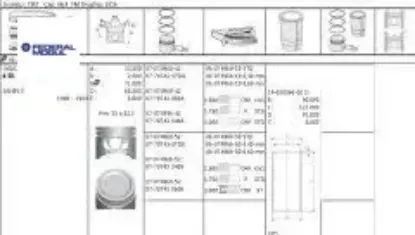 Motor gömleği std 85mm master ııı 10> 2.3dci m9t euro 4-5 Federal mogul resmi