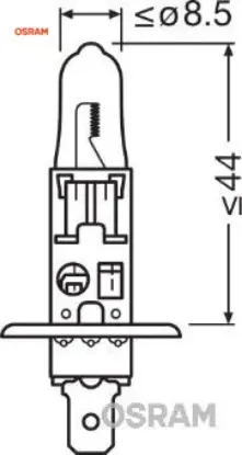 Ampul 24v h1 70w Osram resmi
