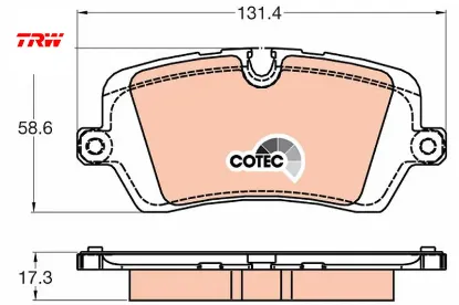 Fren balatası arka land rover defender l663 dıscovery l462 range rover l405 l494 Trw LR164821 resmi