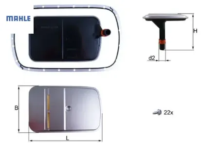 Otomatık sanzıman yagı fıltre setı bmw e46 e39 e83 Mahle 24117507643 24152333825 24117510010 resmi